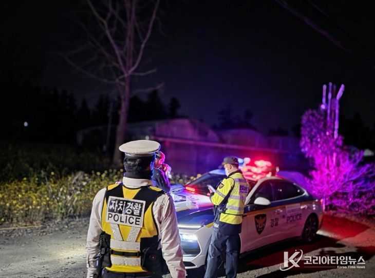 서귀포지역경찰대-서귀포경찰서 합동 음주단속… 외국인 음주운전자 적발