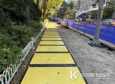 복구용 강화보호판 설치 사진