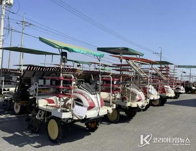 이앙기 드문모심기 키트 부착 사진