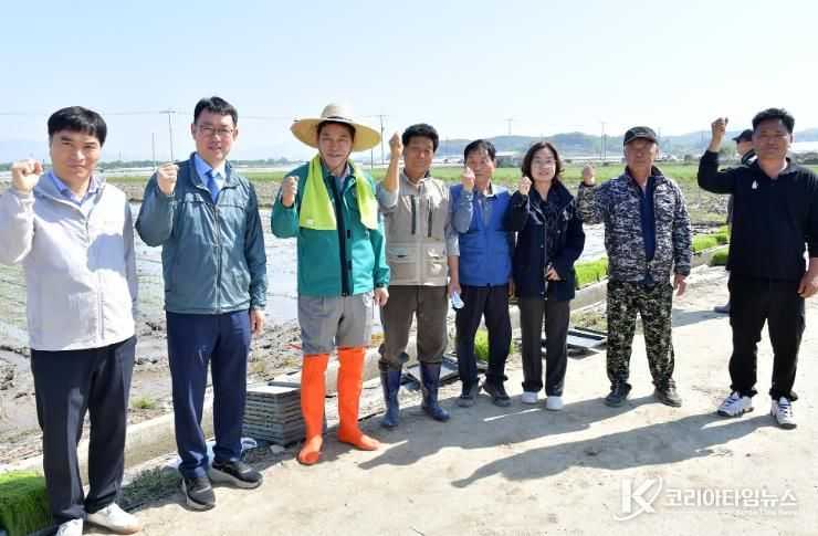 담양군, ‘대숲맑은 조기햅쌀’ 올해 첫 모내기