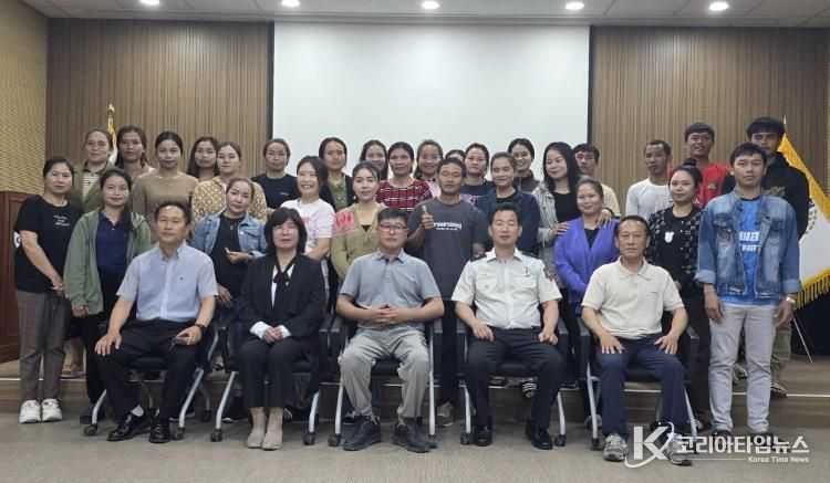 청양군 외국인 농업근로자 대상 소방안전 특별교육 실시