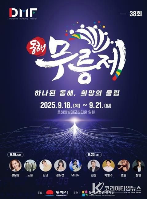 제38회 동해무릉제, 9월18일 개막 ‘하나 된 동해, 희망의 울림’