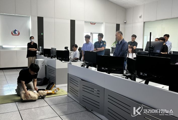 청도군 통합관제센터 관제요원, 심폐소생술 교육 받아