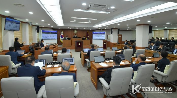 논산시의회, 제266회 임시회 폐회