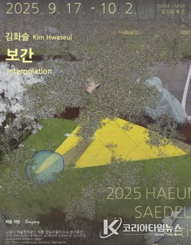 김화슬의 개인전《보간》홍보문
