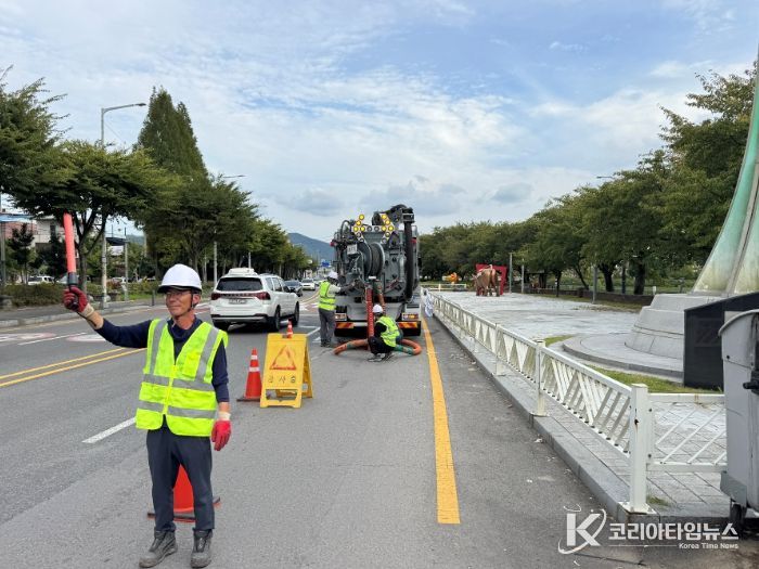 명절 대비 하수도 시설 점검·준설로 쾌적한 도시환경 조성