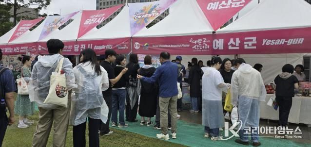 WOW! CN페스타 예산군 홍보부스 전경