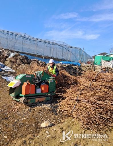금산군, 가을철 영농부산물 무료 파쇄 지원 나선다