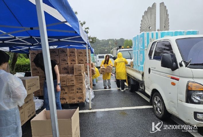 추석 명절 위문품 전달