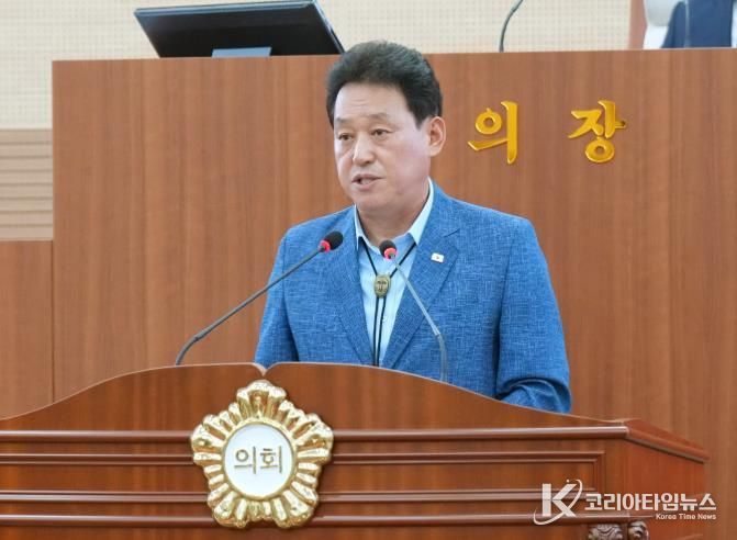 5분 자유발언을 하는 이춘호 의원