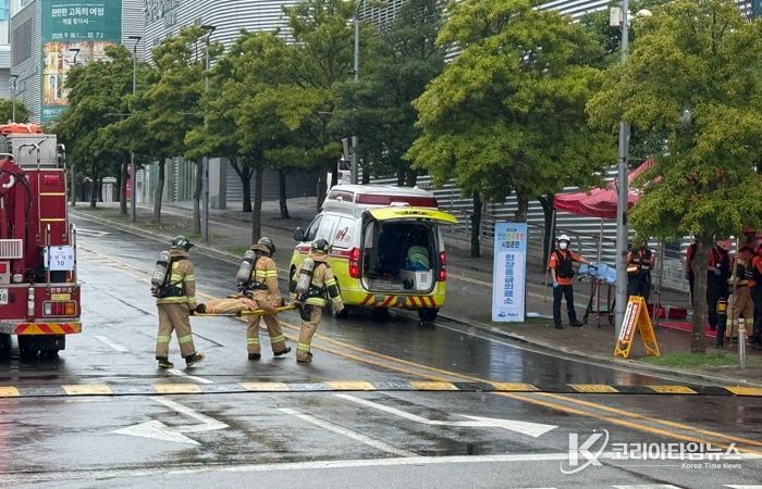 여수소방서, 2025년 여수시 재난대응 안전한국훈련 실시