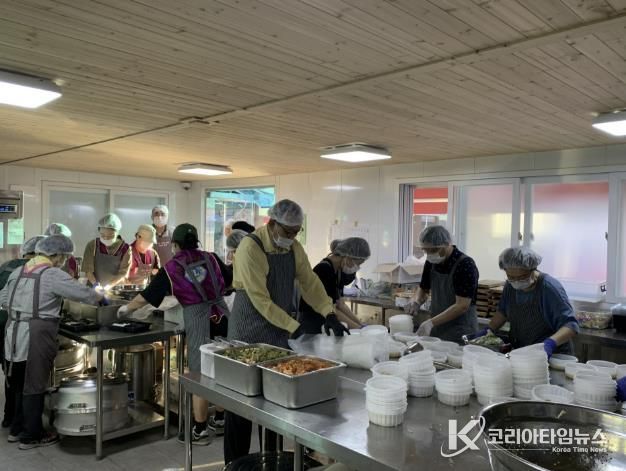 예산군자원봉사센터 봉사 모습