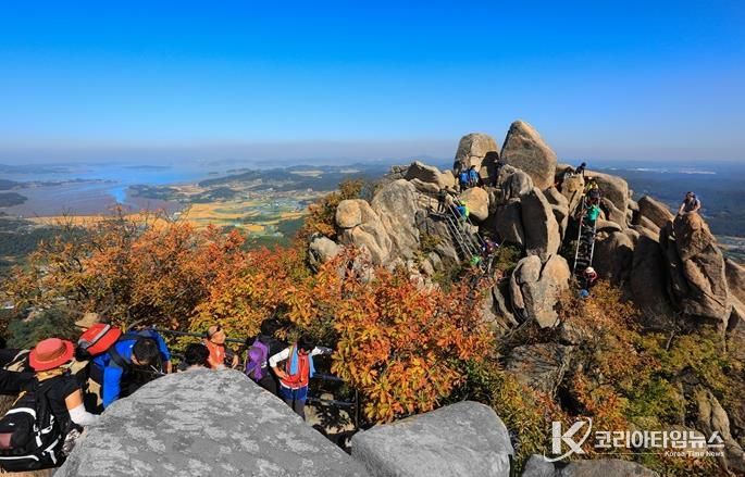 서산 하이킹 스템프 투어 인증 장소 팔봉산