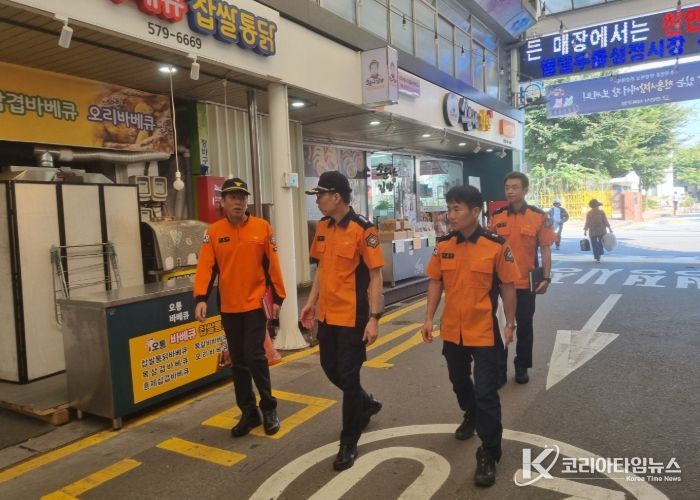 천안서북소방서,“추석명절 전통시장”현장 지도방문 실시