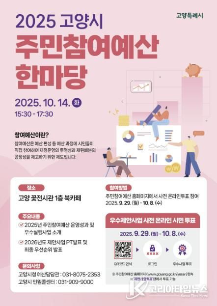 2025 주민참여예산 한마당 홍보문