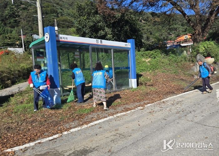 고삼면 주민자치위원회, 마을 버스승강장 지킴이 사업 실시