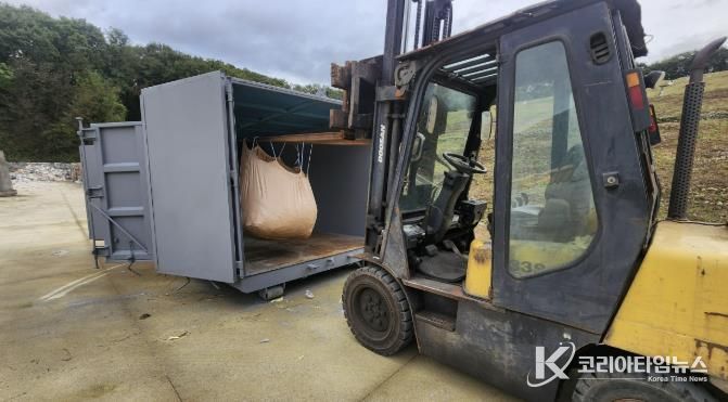 폐배터리 보관소 활용 현장