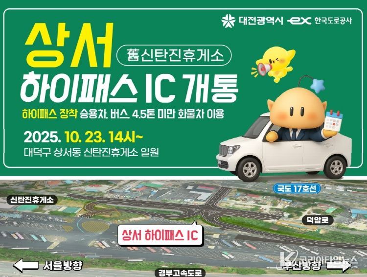 경부선 상서 하이패스IC, 10월 23일 개통