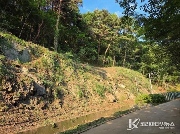 청주시, 상당산성 옛길 급경사지 긴급 정비공사 착공