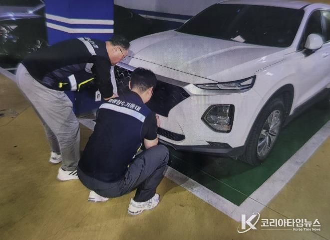 번호판 영치 사진