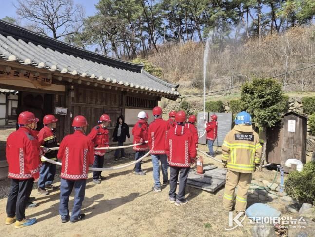 지난 봄 산불초등진화대 훈련
