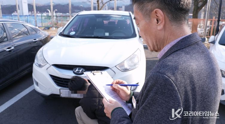 체납차량 번호판 영치 일제 단속 실시 전년도사진