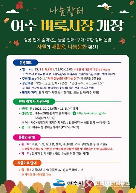 ‘제6회 여수벼룩시장’ 포스터