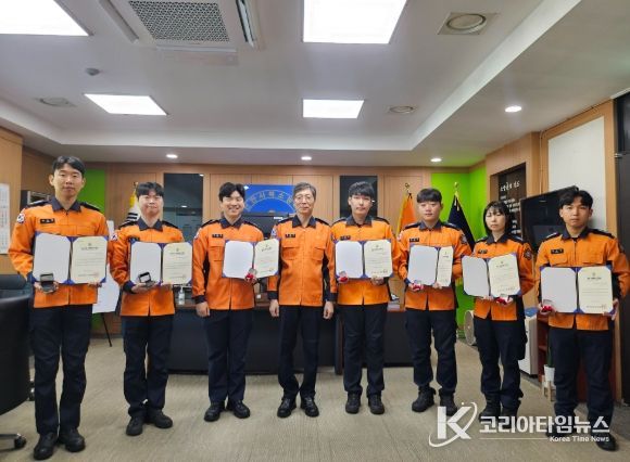 “생명을 살린 영웅들” 천안서북소방서, 하트‧트라우마 세이버 인증서 수여