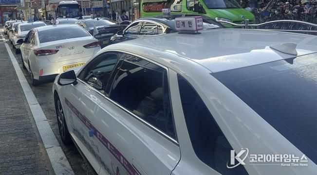 서산시 관내 택시 모습