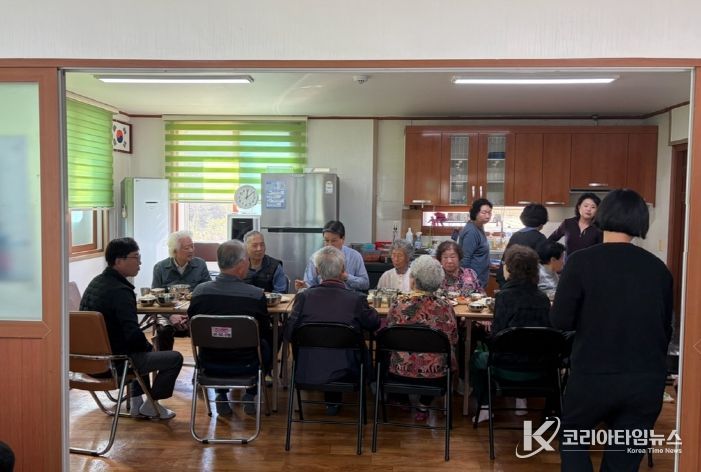 청양군, 경로당 무상급식 시범사업 점검 실시