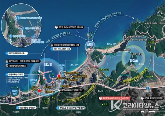 고성 대진항 사업계획도