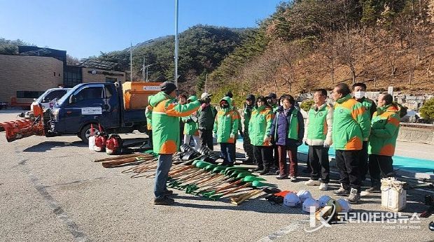 10월 25일 겨울철 폭설대응 민관합동훈련