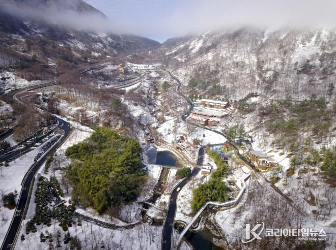 ‘월아산 숲속의 진주’ 올해 10월까지 방문객 50만명 돌파 - 겨울 전경.
