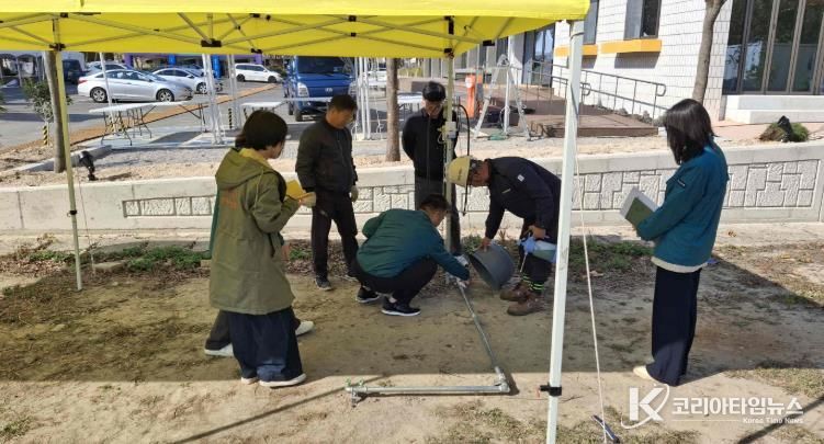 밀양시가 5일 2025 밀양 로컬엑스포가 열리는 햇살문화캠퍼스에서 합동 안전 점검을 진행하고 있다.