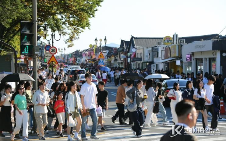 경주 황리단길 전경