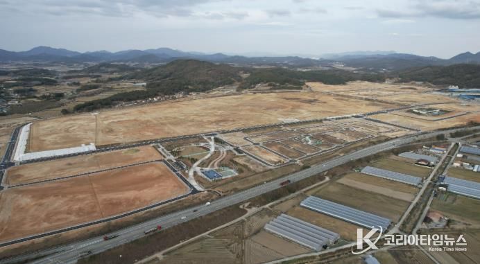 빛그린산단 내 금호타이어 공장 부지 현장 사진