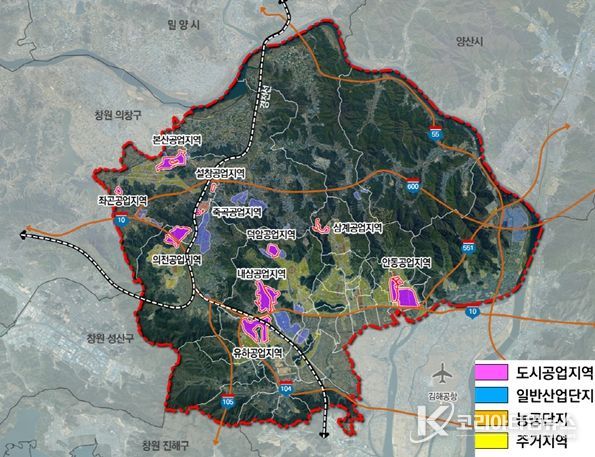 공업지역 현황도