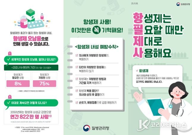 항생제 예방관리 수칙(리플렛)