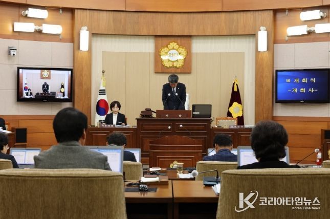 봉화군의회, 제276회 정례회 개회