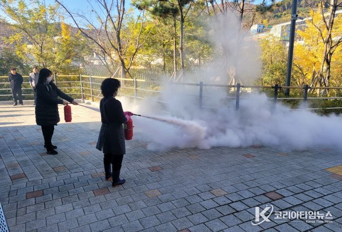 양산혁신지원센터 합동 소방훈련