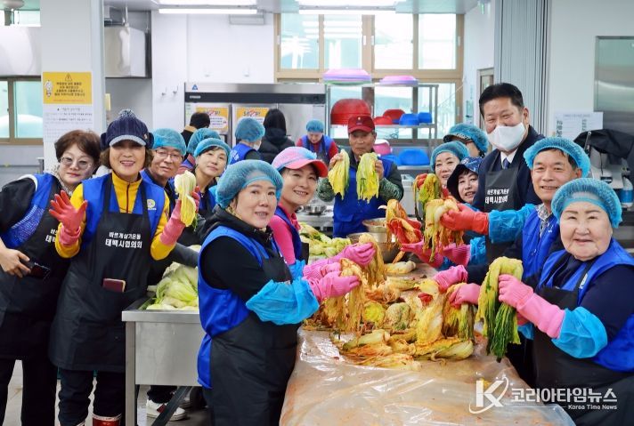바르게살기운동 태백시협의회, 취약계층 위한 김치 나눔 봉사