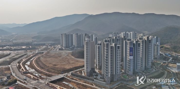 KTX 경주역 일대 역세권 지구 전경 및 사업 조감도