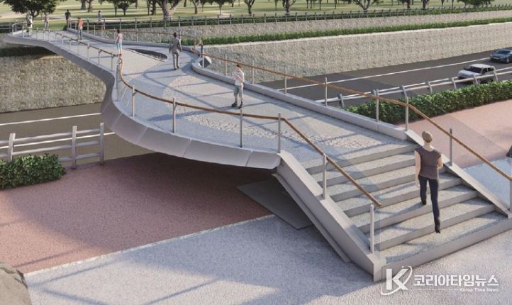 용담1동 경관보행교 조감도