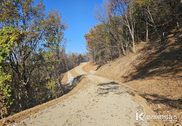 익산시, 당제산 간선임도 0.8㎞ 개설…산림기능 강화