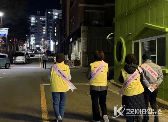 속초시, 여성안심구역 중심 민관 합동 야간순찰 실시