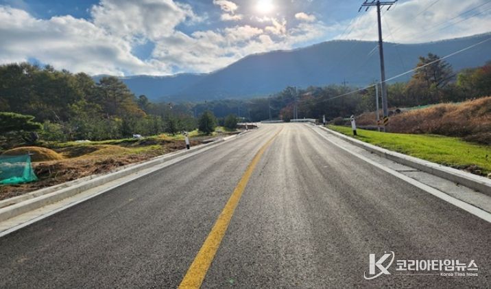 평창군, 삼방산 무공해 체험 도로 조성 공사 준공
