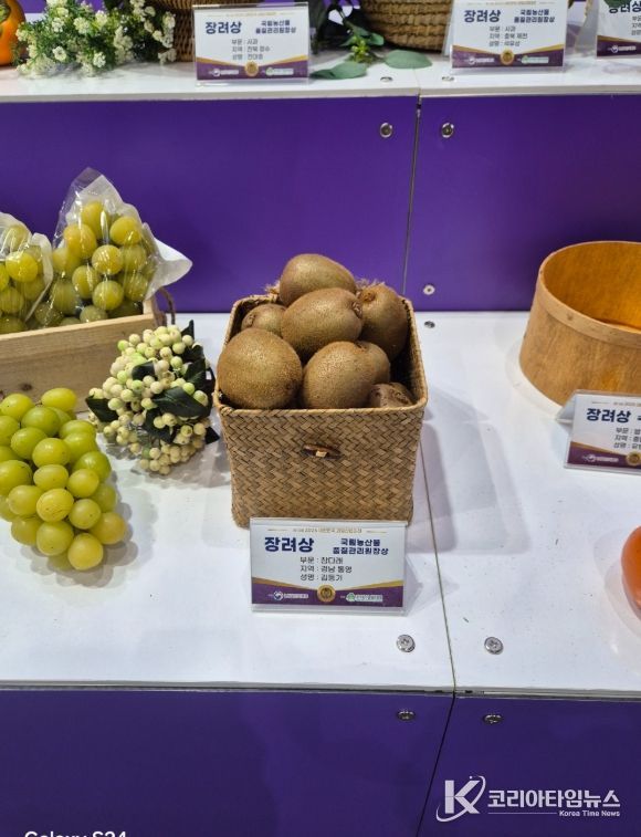 통영 참다래, 대한민국 대표과일 선발대회 장려상 수상