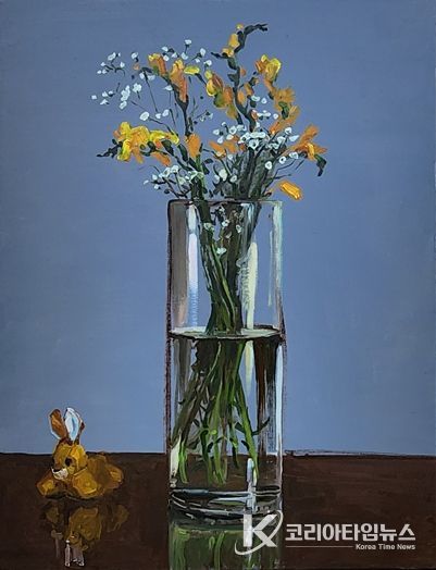 상설기획전시「울산작가 작은그림 상설전」 Composition(구성)53×40.9㎝ ┃ oil on canvas 권영태 作