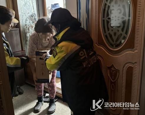 서산소방서, 의용소방대연합회 화재 취약계층 소화기 전달