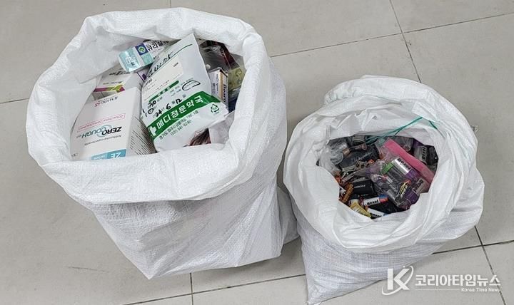 파주시 조리읍 행복마을관리소, '찾아가는 폐건전지·폐의약품 수거 서비스' 성공적 완료